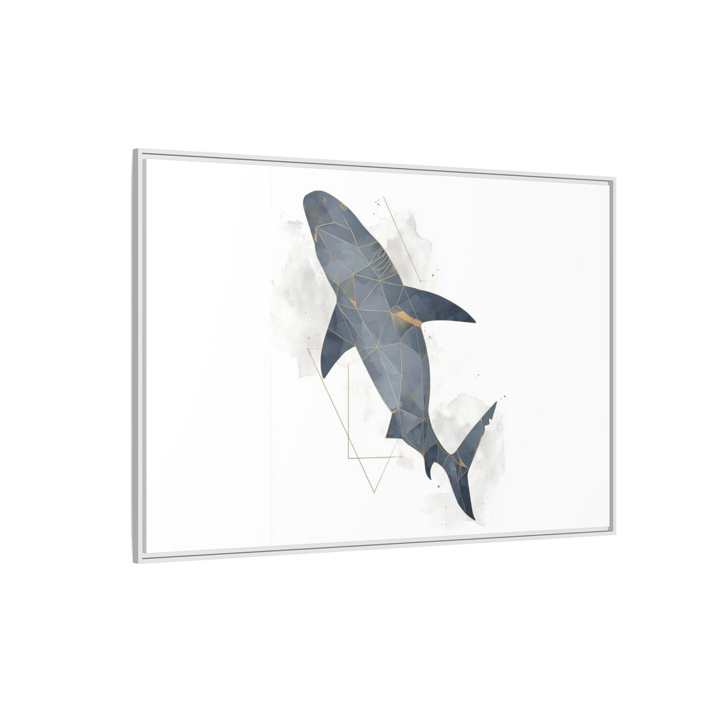 Aquatic Geometry: Shark Polygon Abstraction, Oceanic Digital Art   |  Personalized & Custom Orders Available