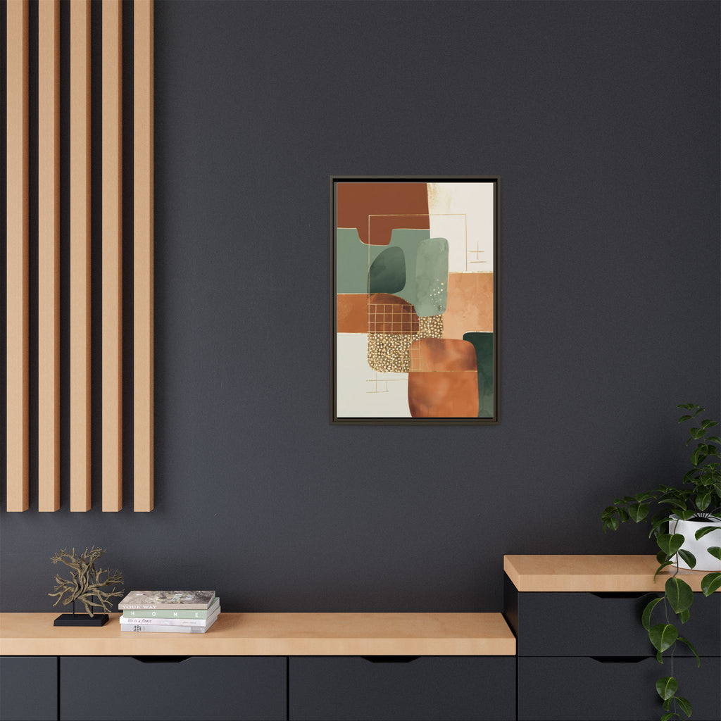 Geometric Harmony: Abstract Minimalist Art, Mid-Century Modern Design, Organic Shapes Composition   |   Custom Orders Accepted