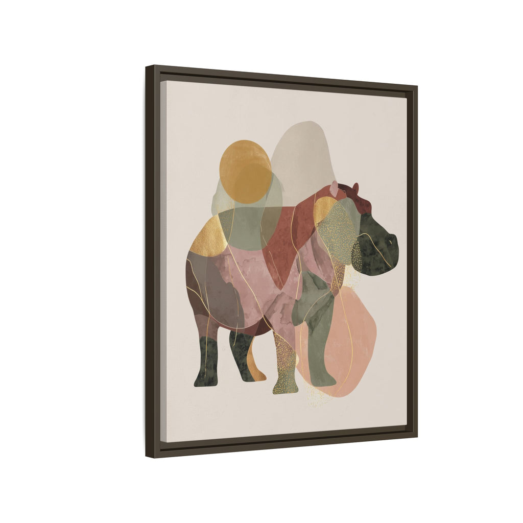 Geometric Harmony: Abstract Hippo Silhouette, Modern Minimalist Animal Art   |    Custom Orders Available
