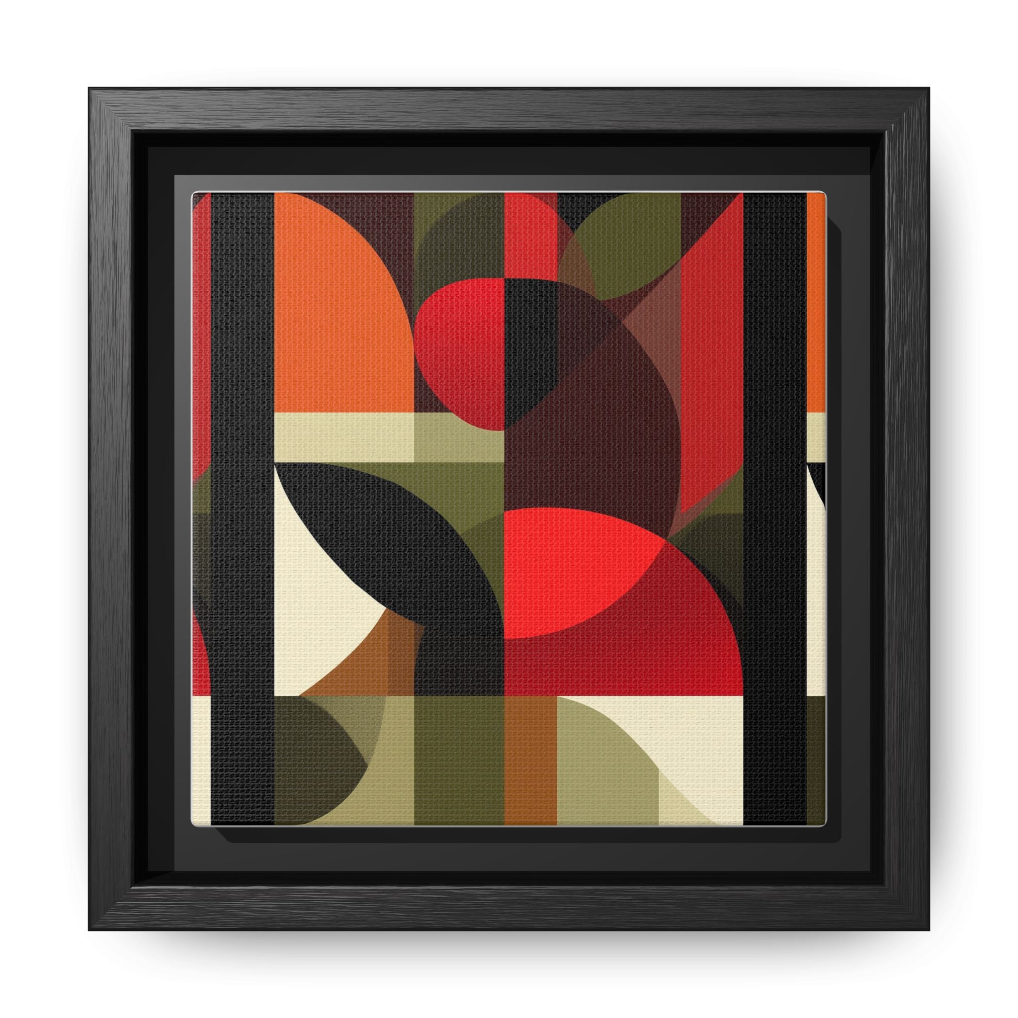 Geometric Fusion: Modern Abstract Composition, Cubist Color Blocks, Architectural Form Harmony   |   Custom Orders Accepted