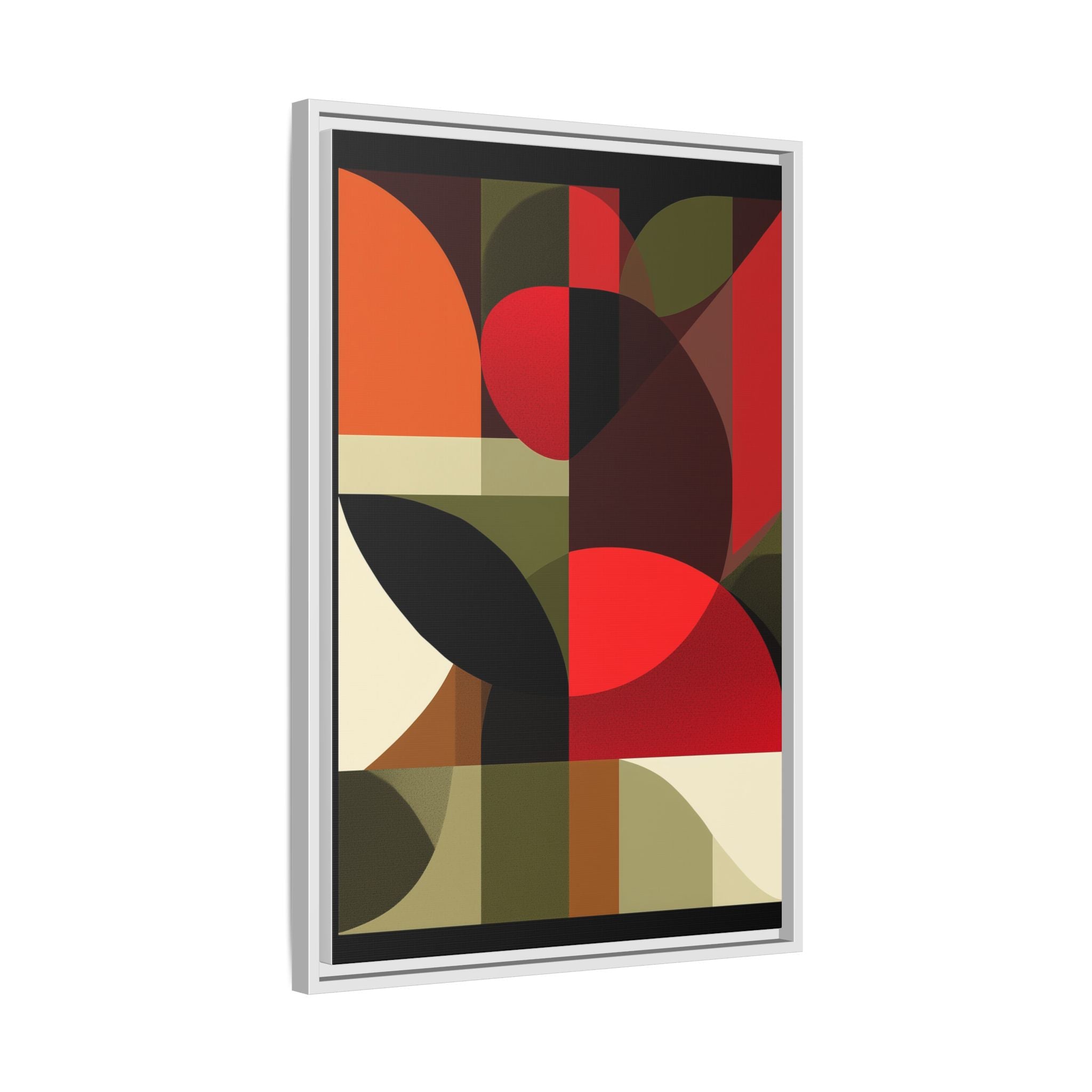Geometric Fusion: Modern Abstract Composition, Cubist Color Blocks, Architectural Form Harmony   |   Custom Orders Accepted