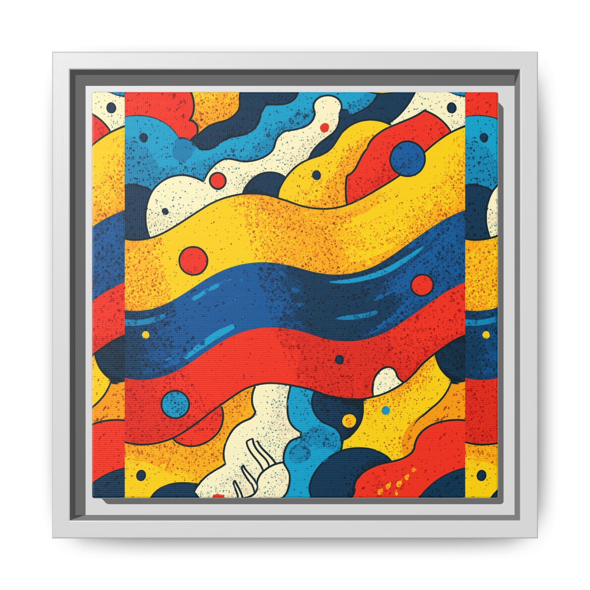 Wave Rhythms: Chromatic Abstraction, Vintage Screen Print Textures, Dynamic Color Composition   |   Custom Orders Accepted