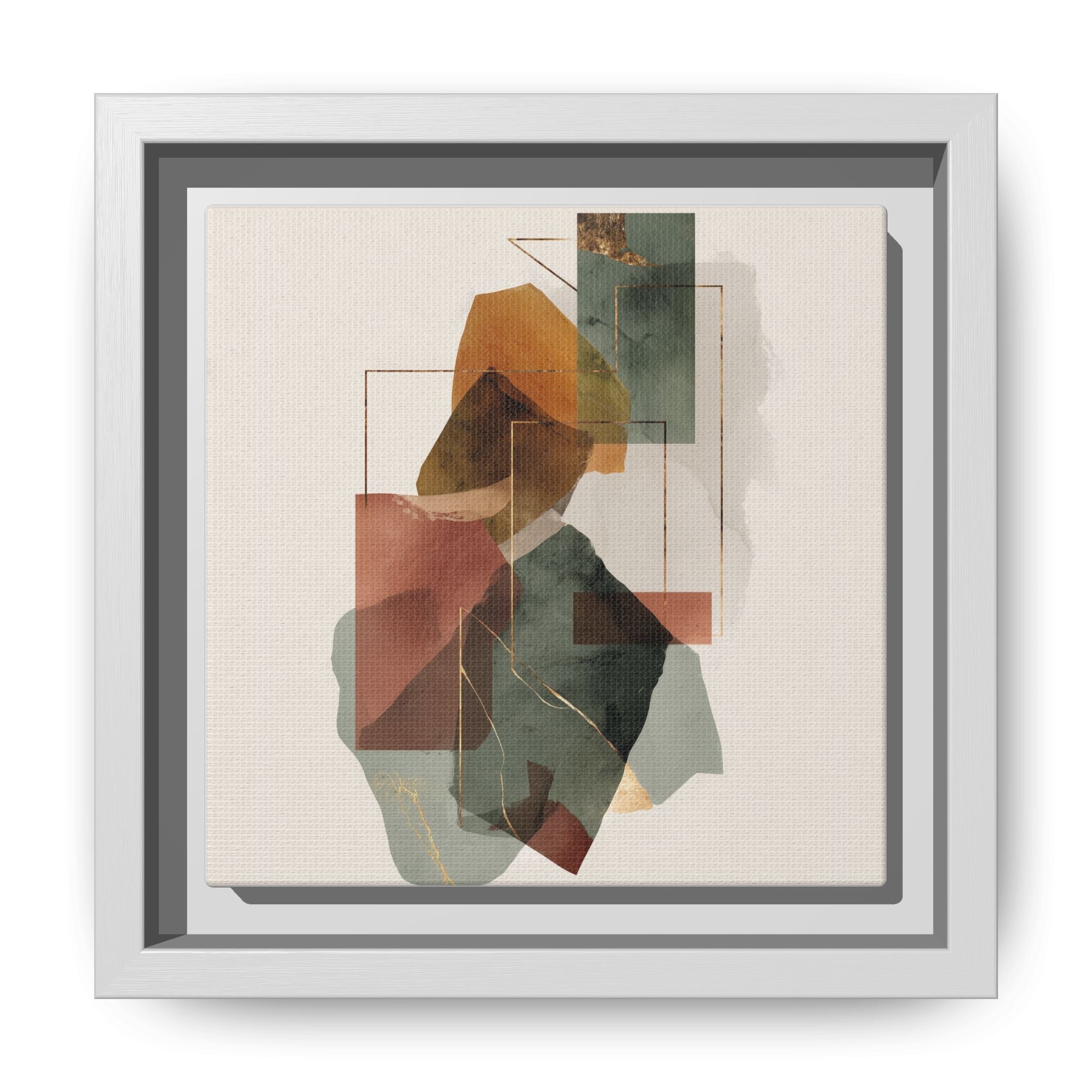 Harmonic Geometries: Architectural Abstraction, Earthy Palette, Minimalist Composition   |   Custom Orders Accepted