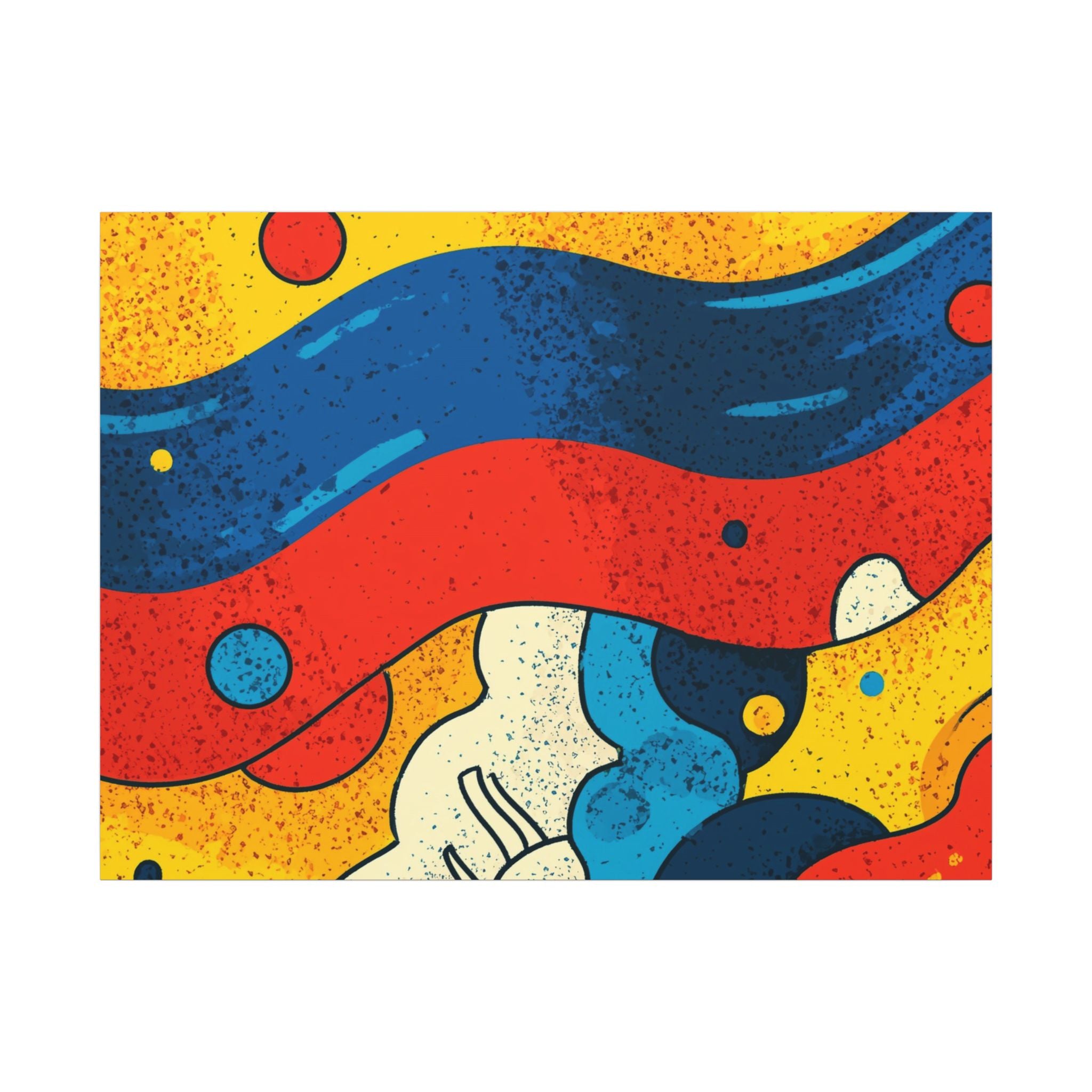 Fluid Dynamics: Retro Abstract Shapes, Mid-Century Modern Motion, Geometric Color Waves   |   Custom Orders Accepted