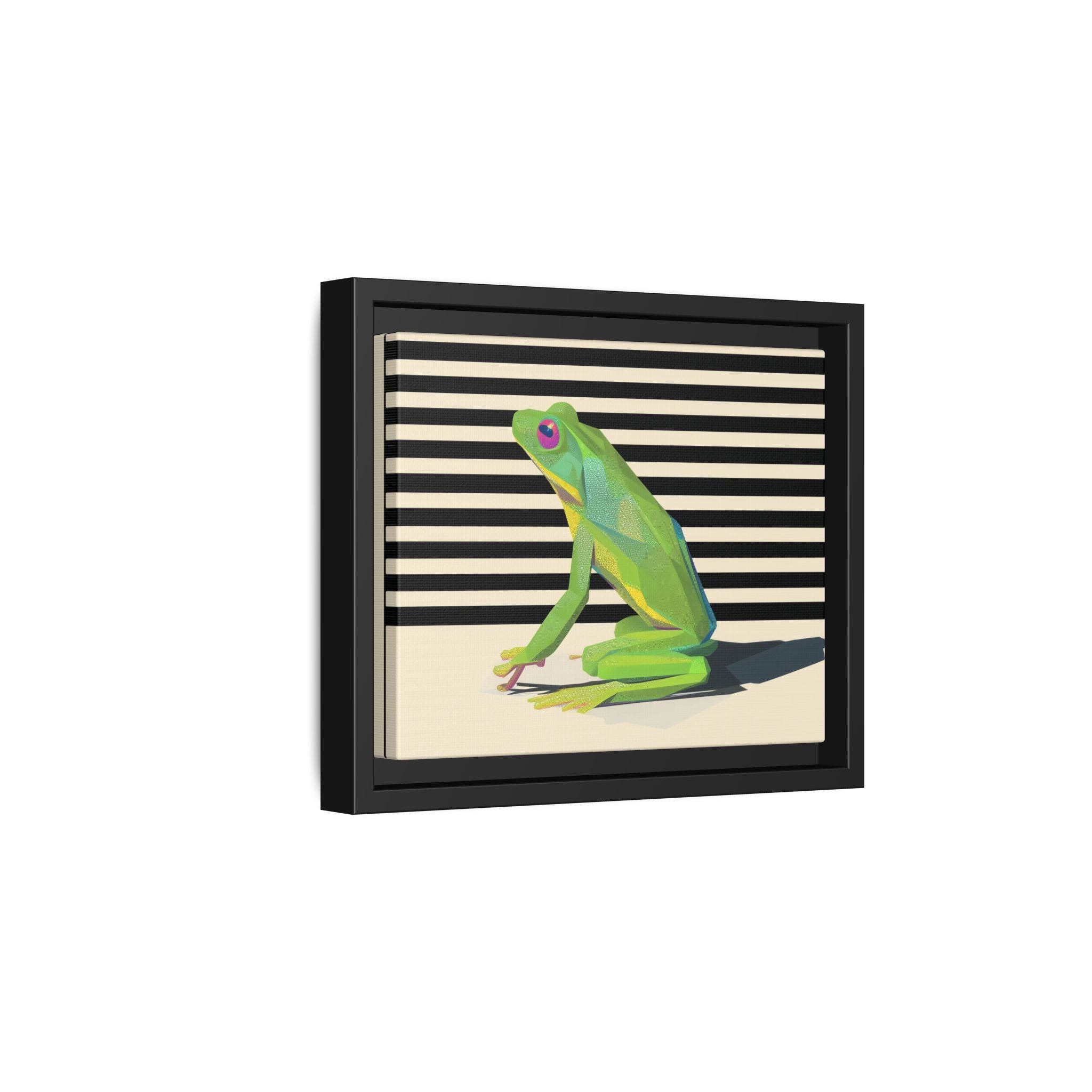 Geometric Frog: Minimalist Animal Portrait, Modern Graphic Design   |    Custom Orders Available