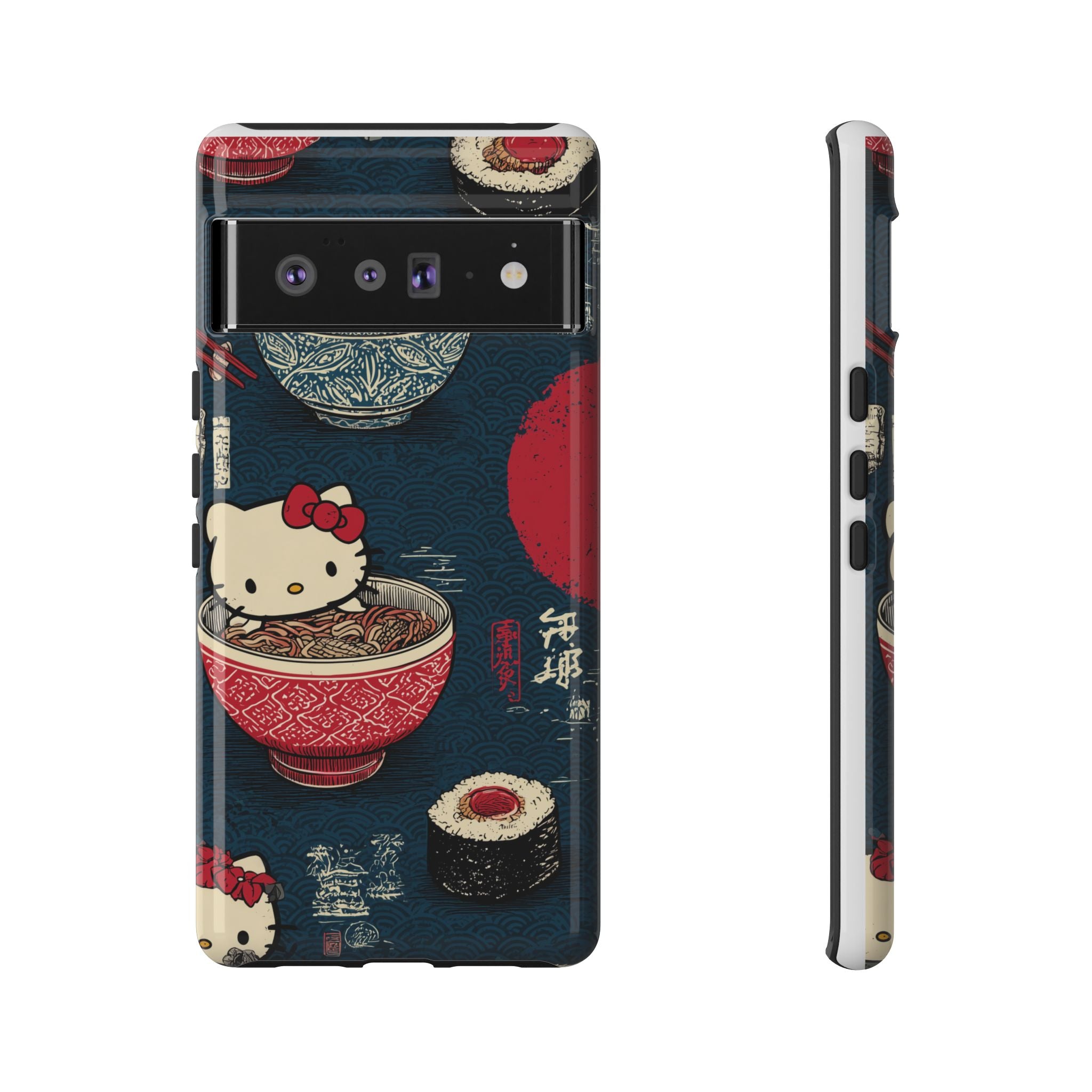 Japanese Kitty Sushi Vibrant Phone Case - Tough Case | Funky, Colorful, Unique Design for Gift, Accessory, Protection, Trendy