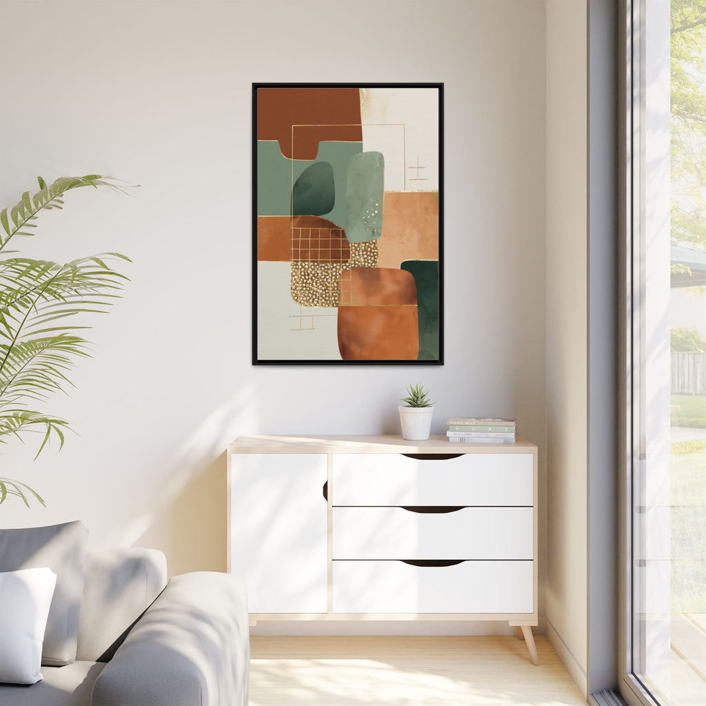 Geometric Harmony: Abstract Minimalist Art, Mid-Century Modern Design, Organic Shapes Composition   |   Custom Orders Accepted
