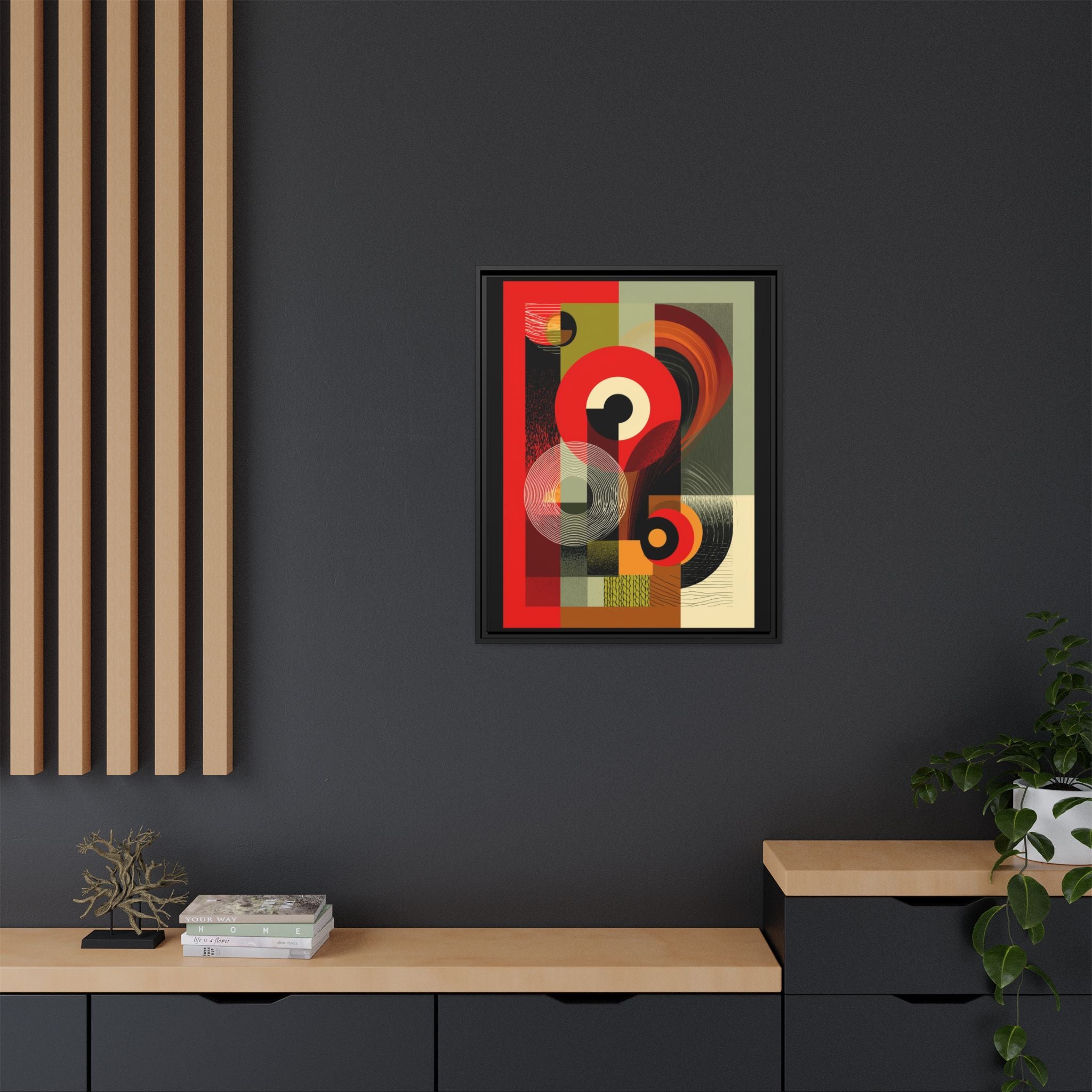 Chromatic Geometrics: Abstract Constructivist Composition, Modernist Color Blocking, Layered Circular Forms   |   Custom Orders Accepted