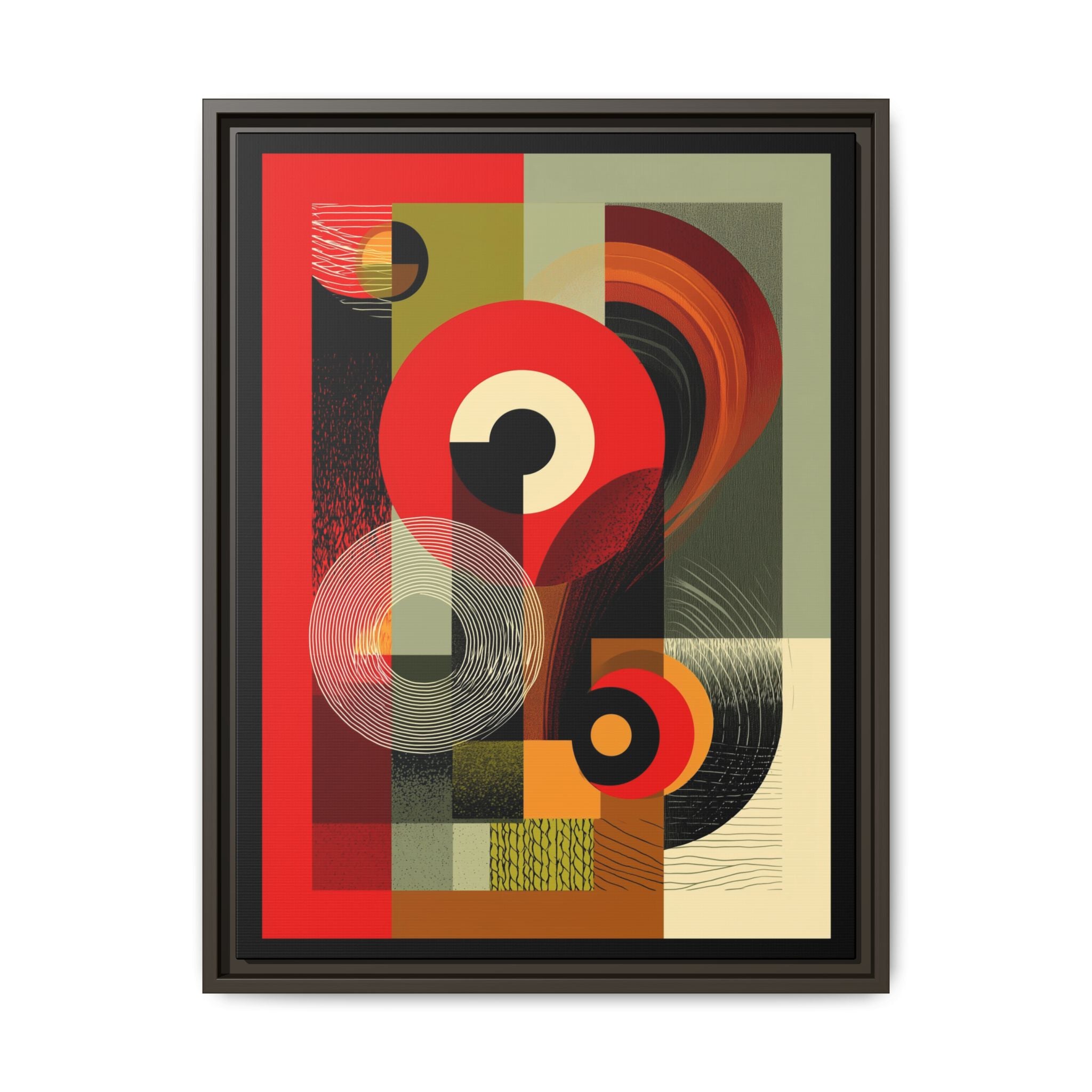 Chromatic Geometrics: Abstract Constructivist Composition, Modernist Color Blocking, Layered Circular Forms   |   Custom Orders Accepted