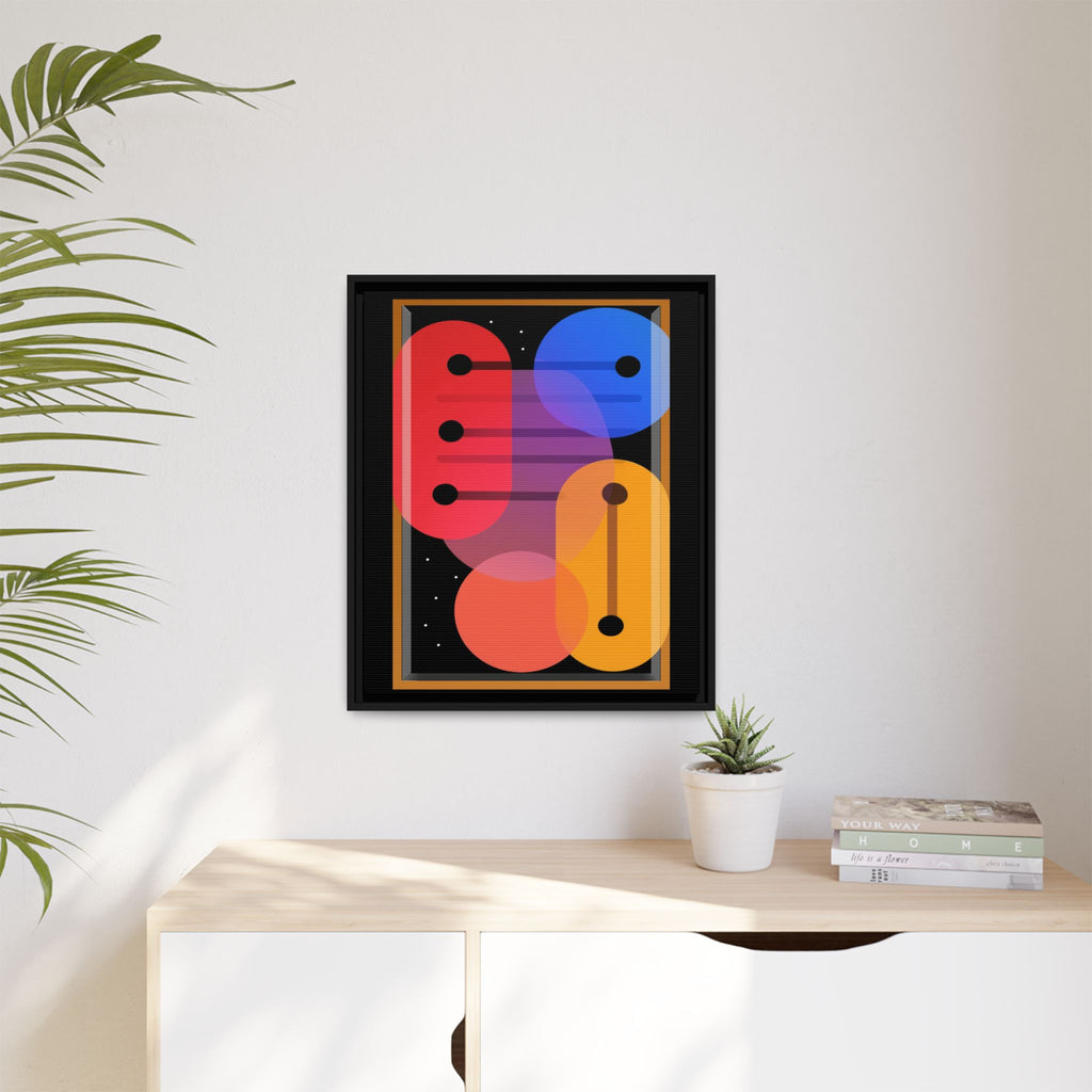 Celestial Geometry: Organic Shapes in Motion, Digital Abstract Composition, Vibrant Color Intersections   |   Custom Orders Accepted