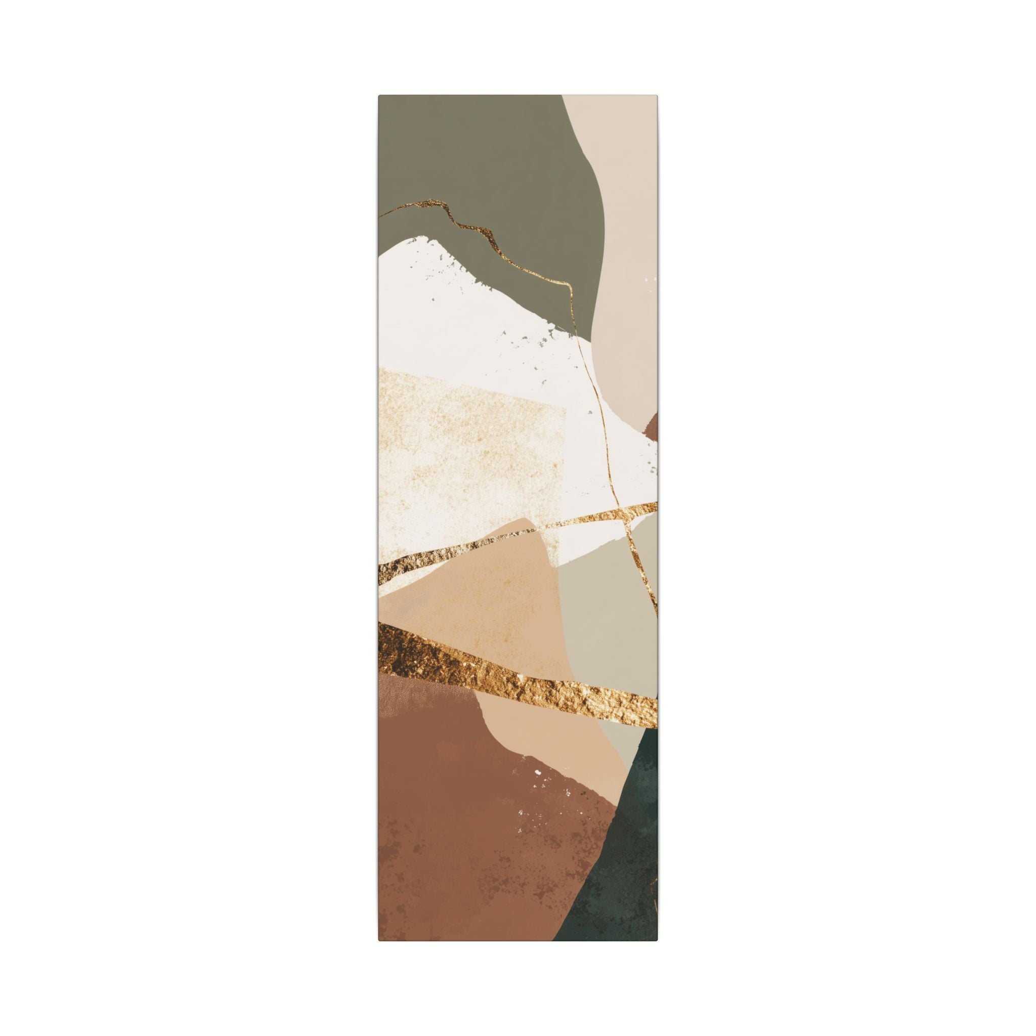 Canvas Print, Abstract Earthy Gold Wall Art, Modern Designer Home Decor, Stretched Matte Canvas; Thick, Multi-Size, Office Decor