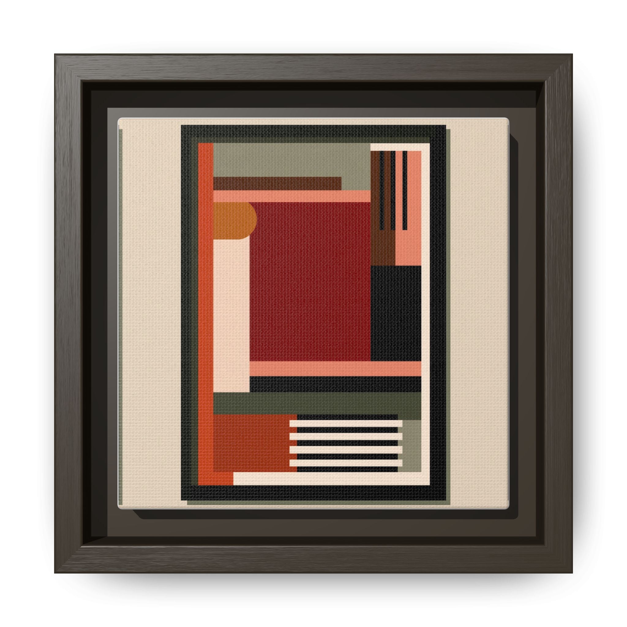 Architectural Geometries: Modern Abstract Composition, Bauhaus-Inspired Design, Geometric Color Blocking   |   Custom Orders Accepted