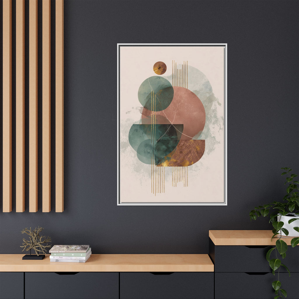 Translucent Geometries: Abstract Circles, Mid-Century Minimalism, Watercolor Layers   |   Custom Orders Accepted