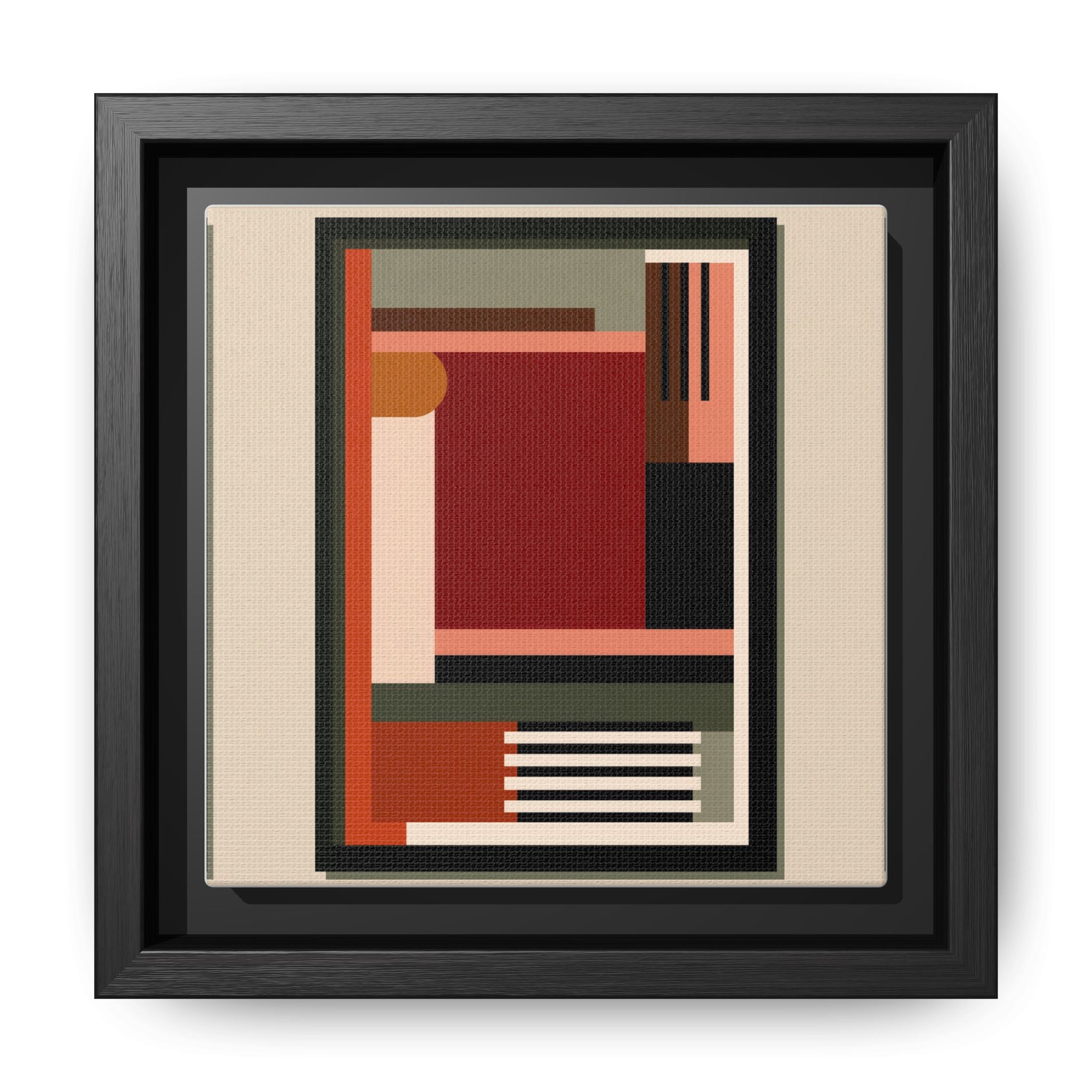 Architectural Geometries: Modern Abstract Composition, Bauhaus-Inspired Design, Geometric Color Blocking   |   Custom Orders Accepted