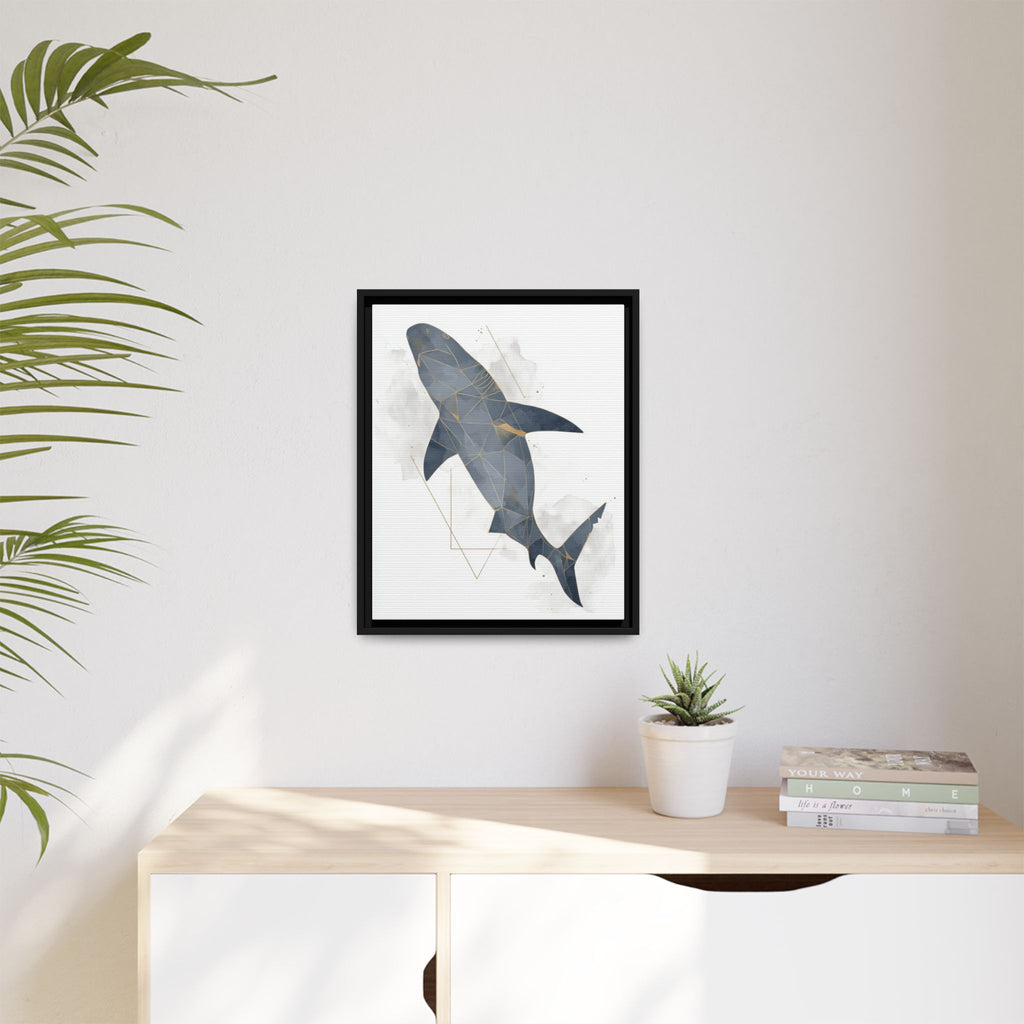 Aquatic Geometry: Shark Polygon Abstraction, Oceanic Digital Art   |  Personalized & Custom Orders Available