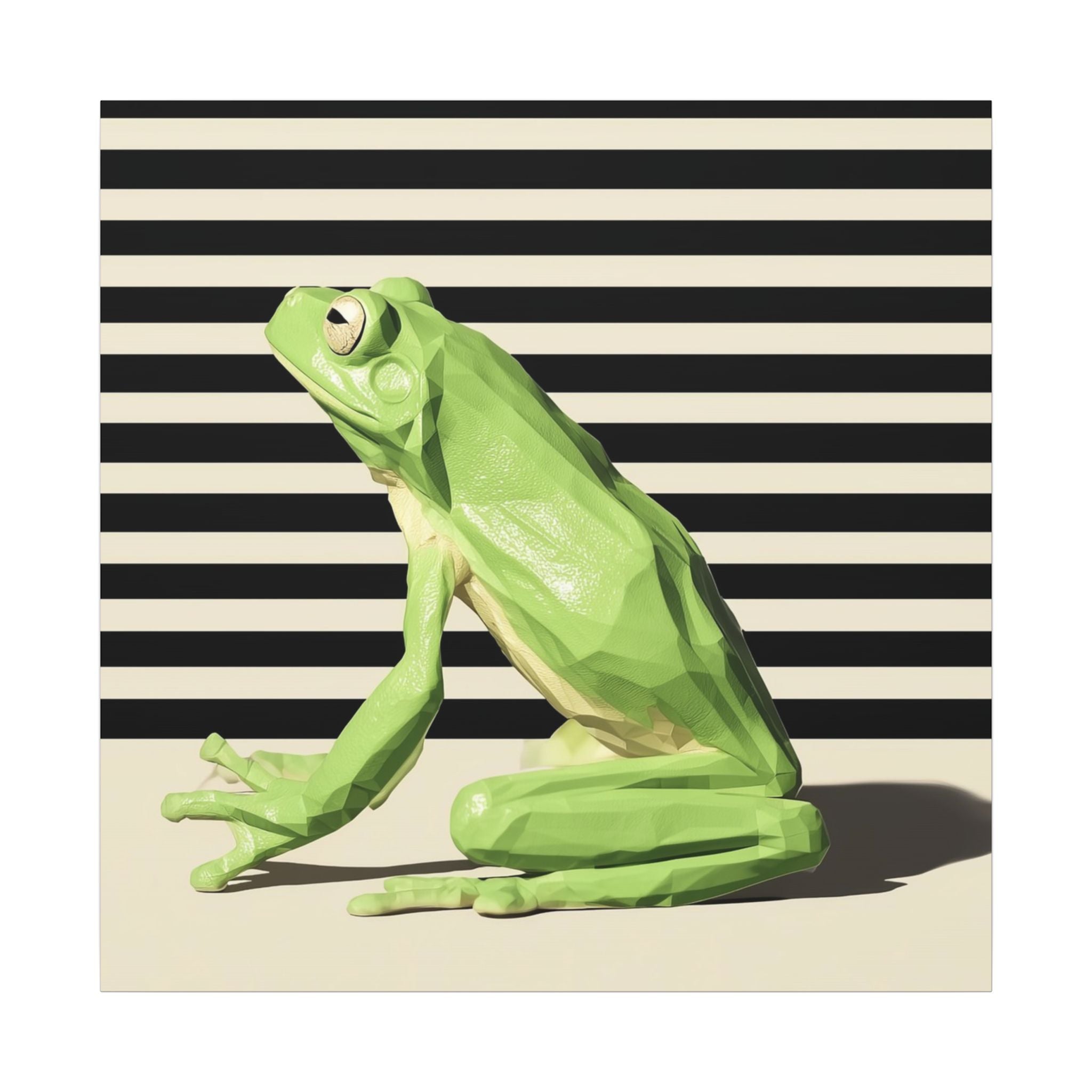 Geometric Frog: Low-Poly Wildlife Art, Modern Minimalist Design   |    Custom Orders Available