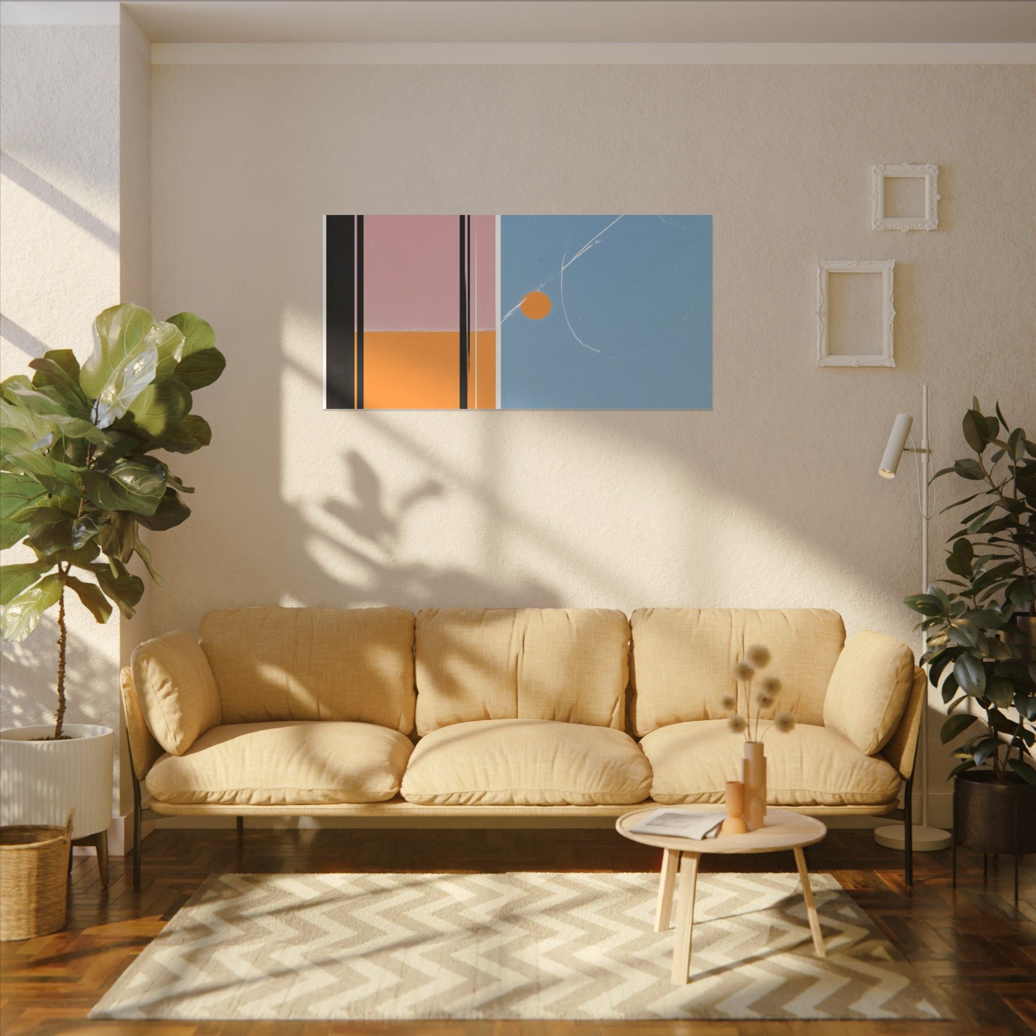 Geometric Harmony: Abstract Minimalist Composition, Modernist Color Fields, Constructivist Design Principles   |   Custom Orders Accepted