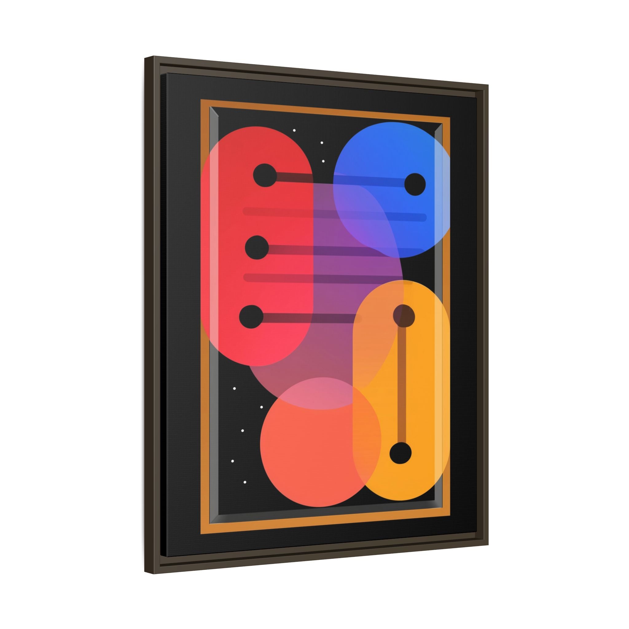 Celestial Geometry: Organic Shapes in Motion, Digital Abstract Composition, Vibrant Color Intersections   |   Custom Orders Accepted