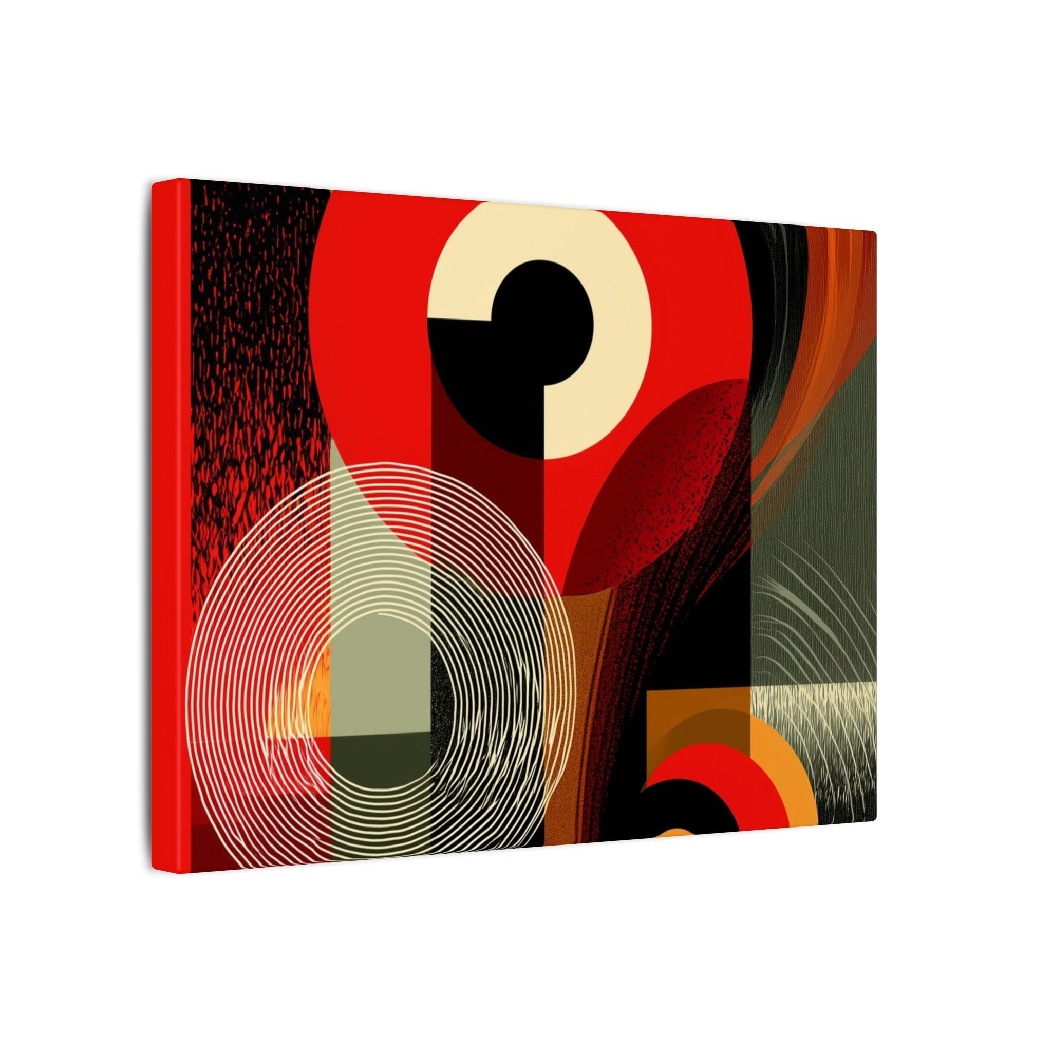 Geometric Convergence: Mid-Century Modern Abstract, Constructivist Design Principles, Bold Chromatic Composition   |   Custom Orders