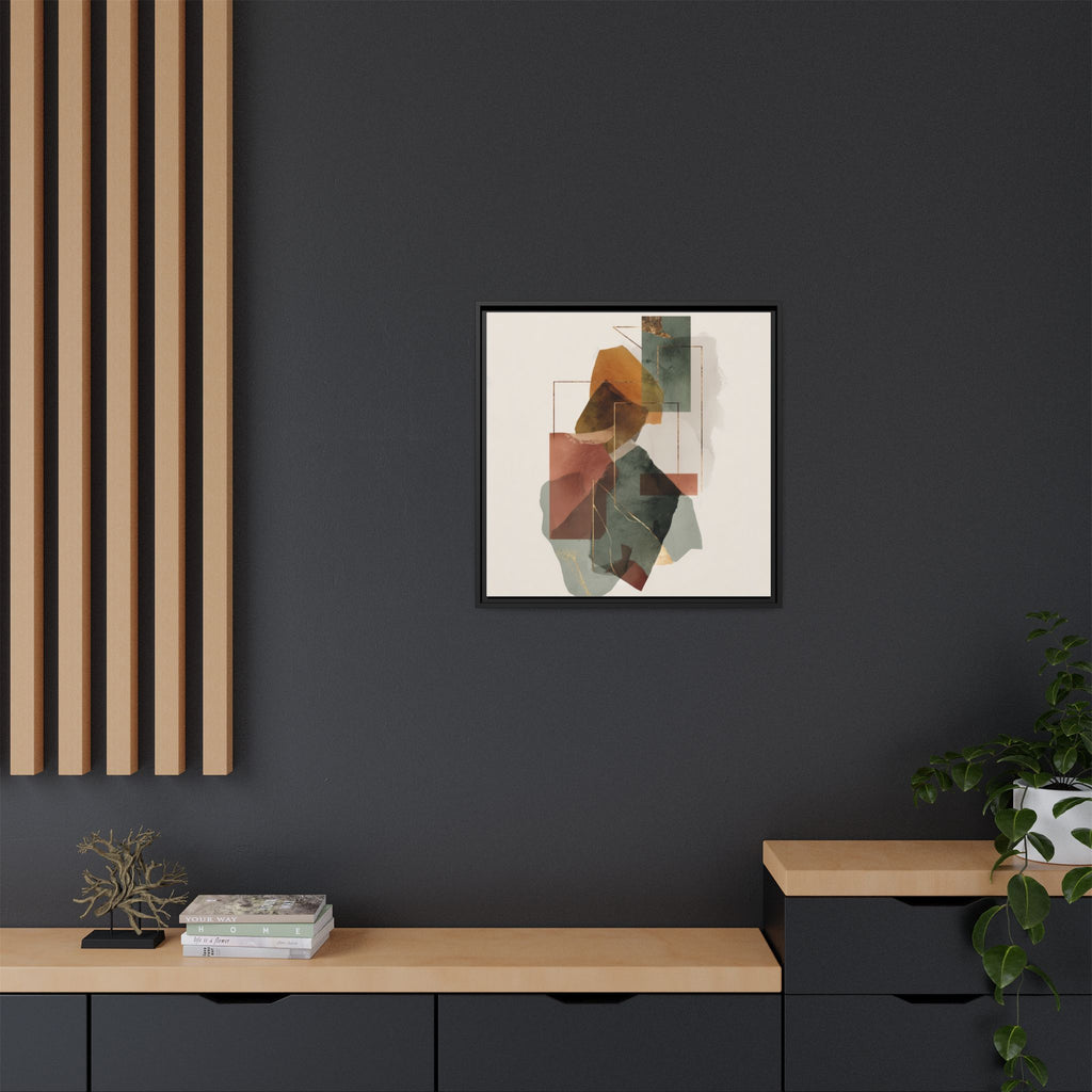 Harmonic Geometries: Architectural Abstraction, Earthy Palette, Minimalist Composition   |   Custom Orders Accepted