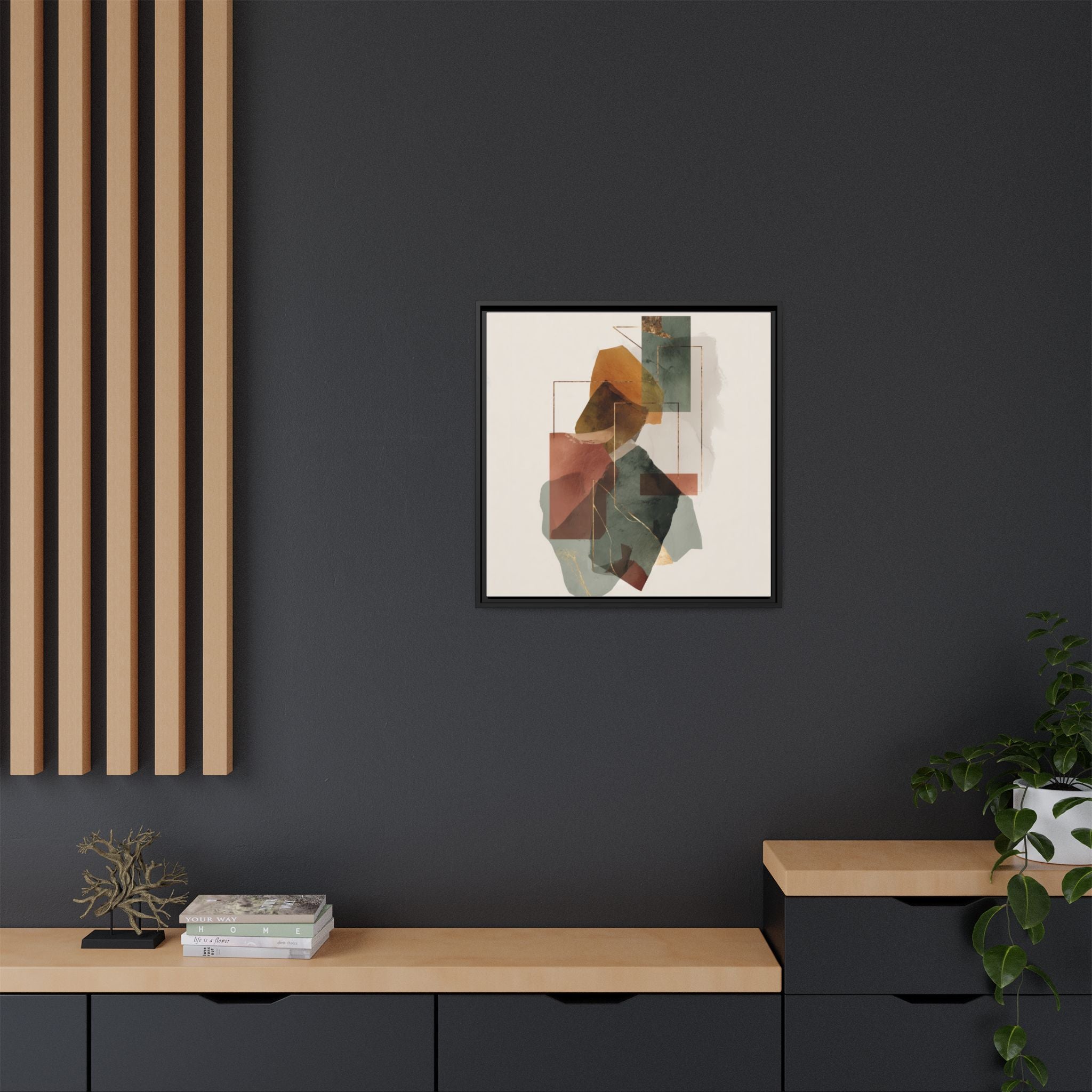 Harmonic Geometries: Architectural Abstraction, Earthy Palette, Minimalist Composition   |   Custom Orders Accepted