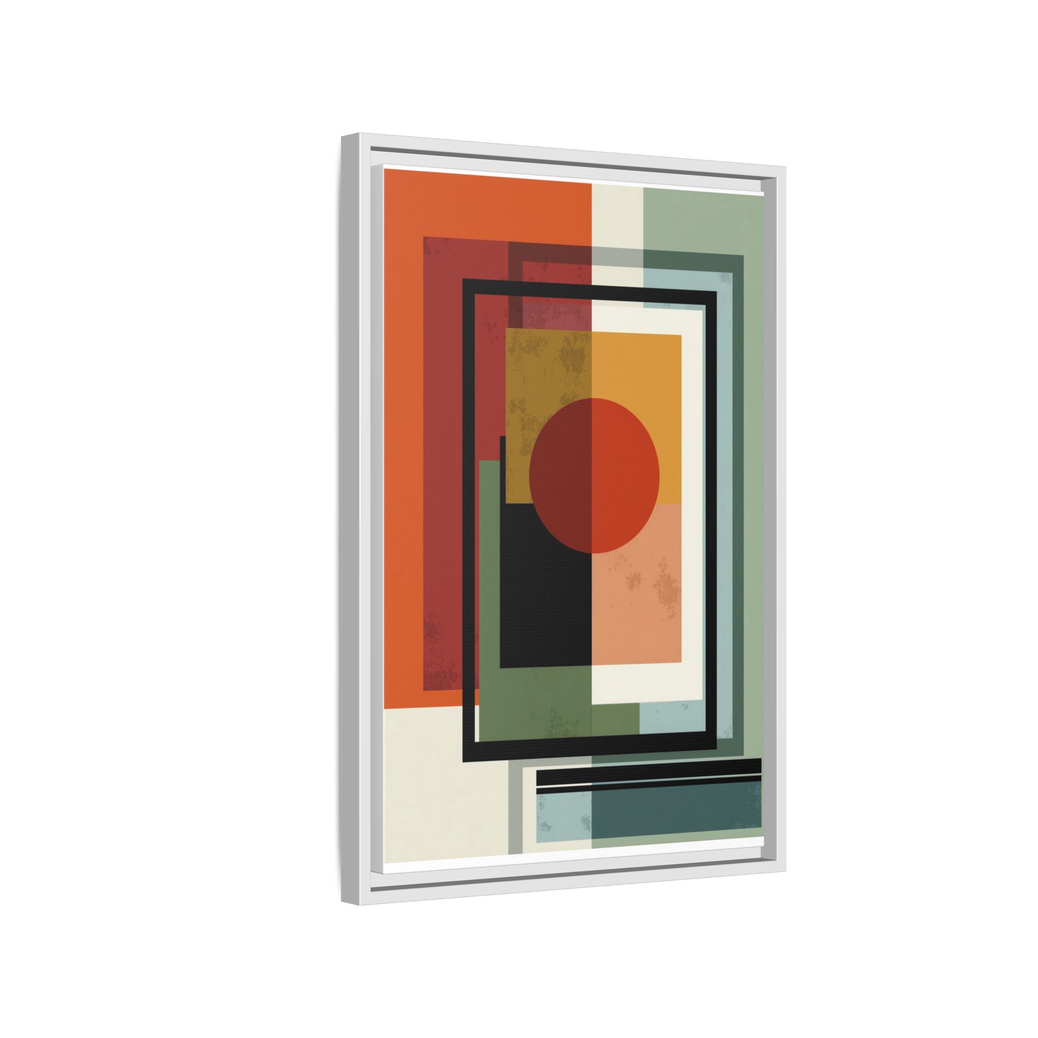 Geometric Harmonies: Mid-Century Modern Composition, Constructivist Inspiration, Abstract Rectangular Interplay   |   Custom Orders Accepted