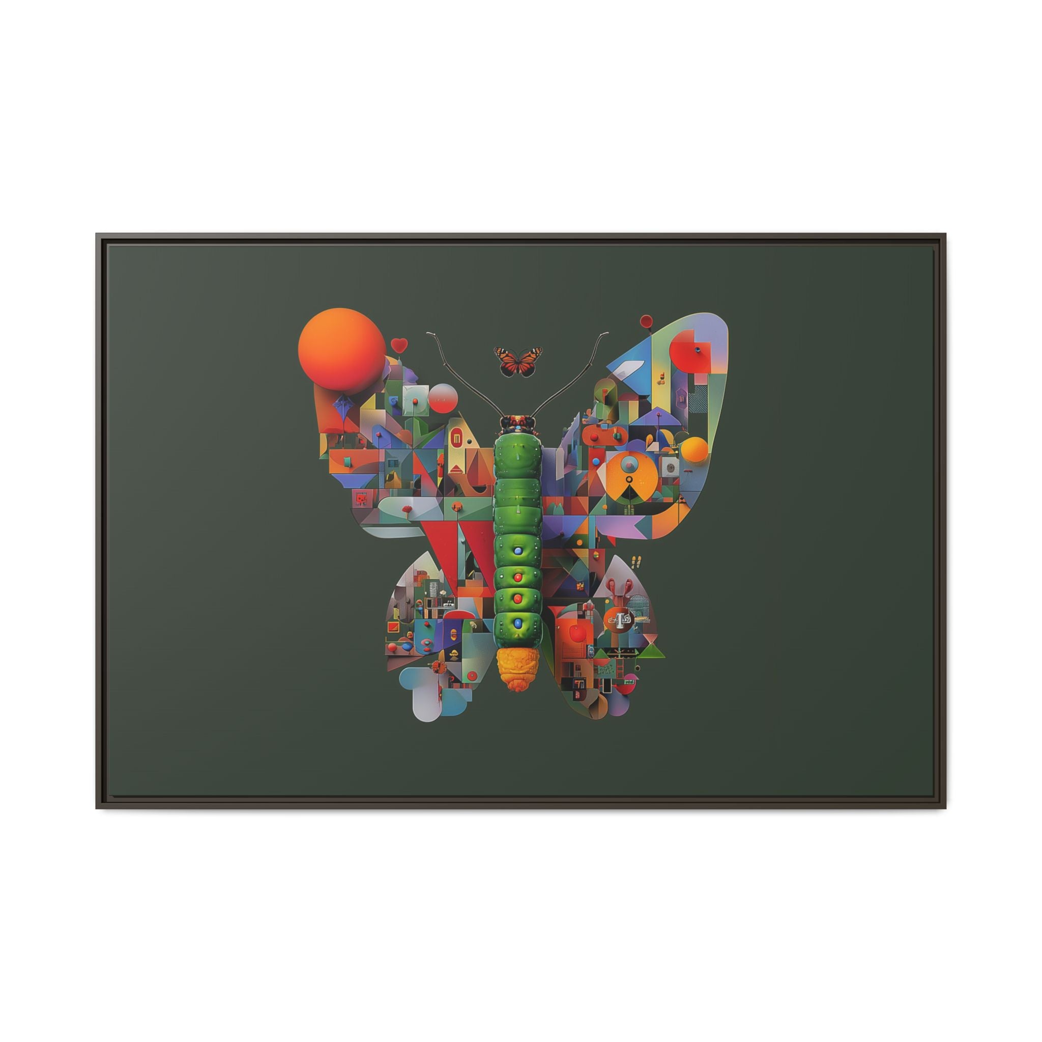 Furnie: Geometric Butterfly Mosaic, Digital Art Landscape   |    Custom Orders Available