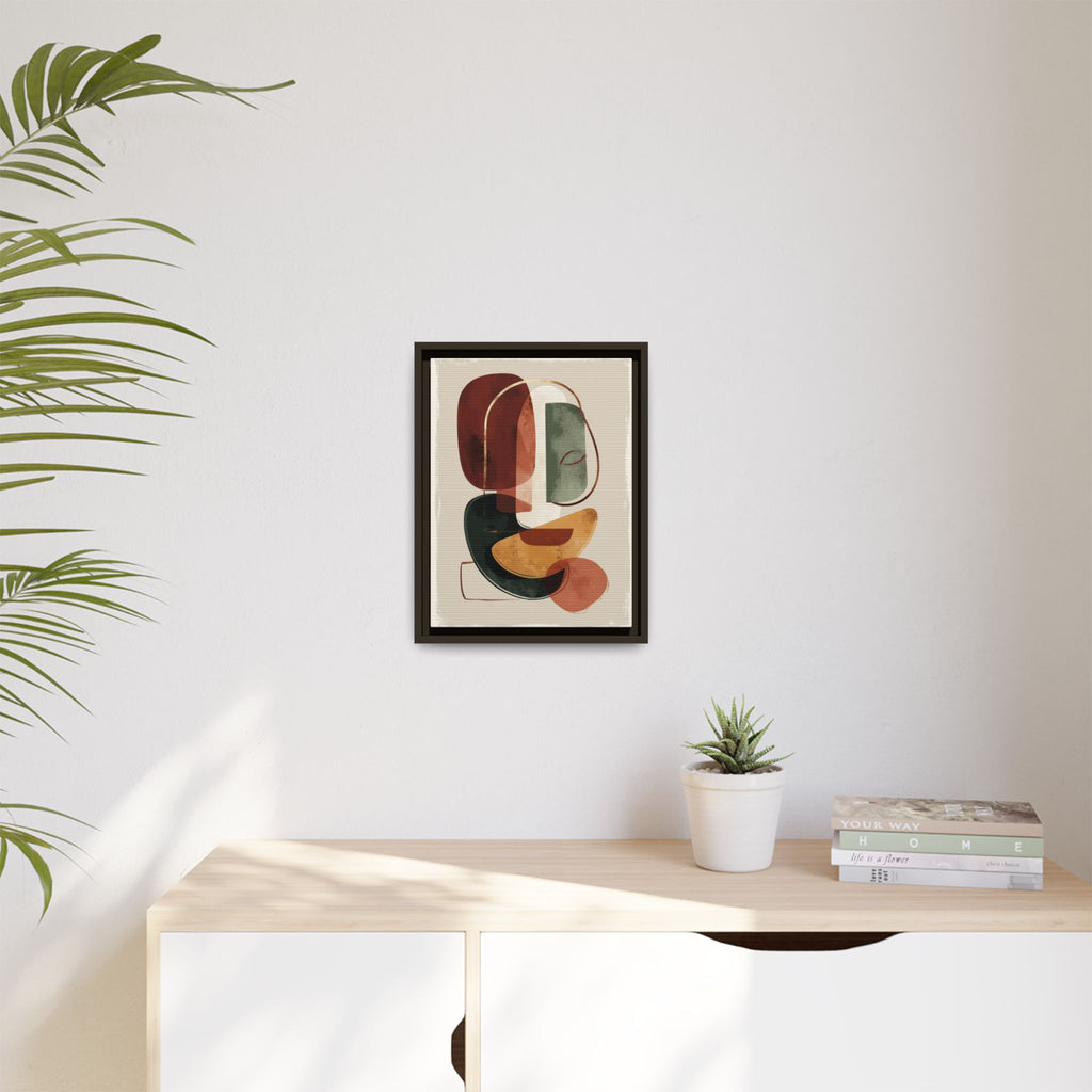 Layered Geometries: Mid-Century Modern Composition, Organic Abstract Design, Translucent Intersecting Shapes   |   Custom Orders Accepted