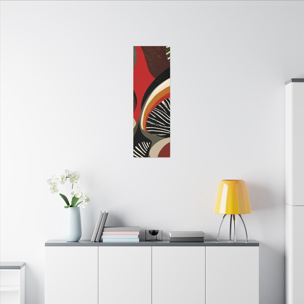 Harmonic Convergence: Organic Geometry, Mid-Century Modern Abstract, Earthy Palette Composition   |   Custom Orders Accepted