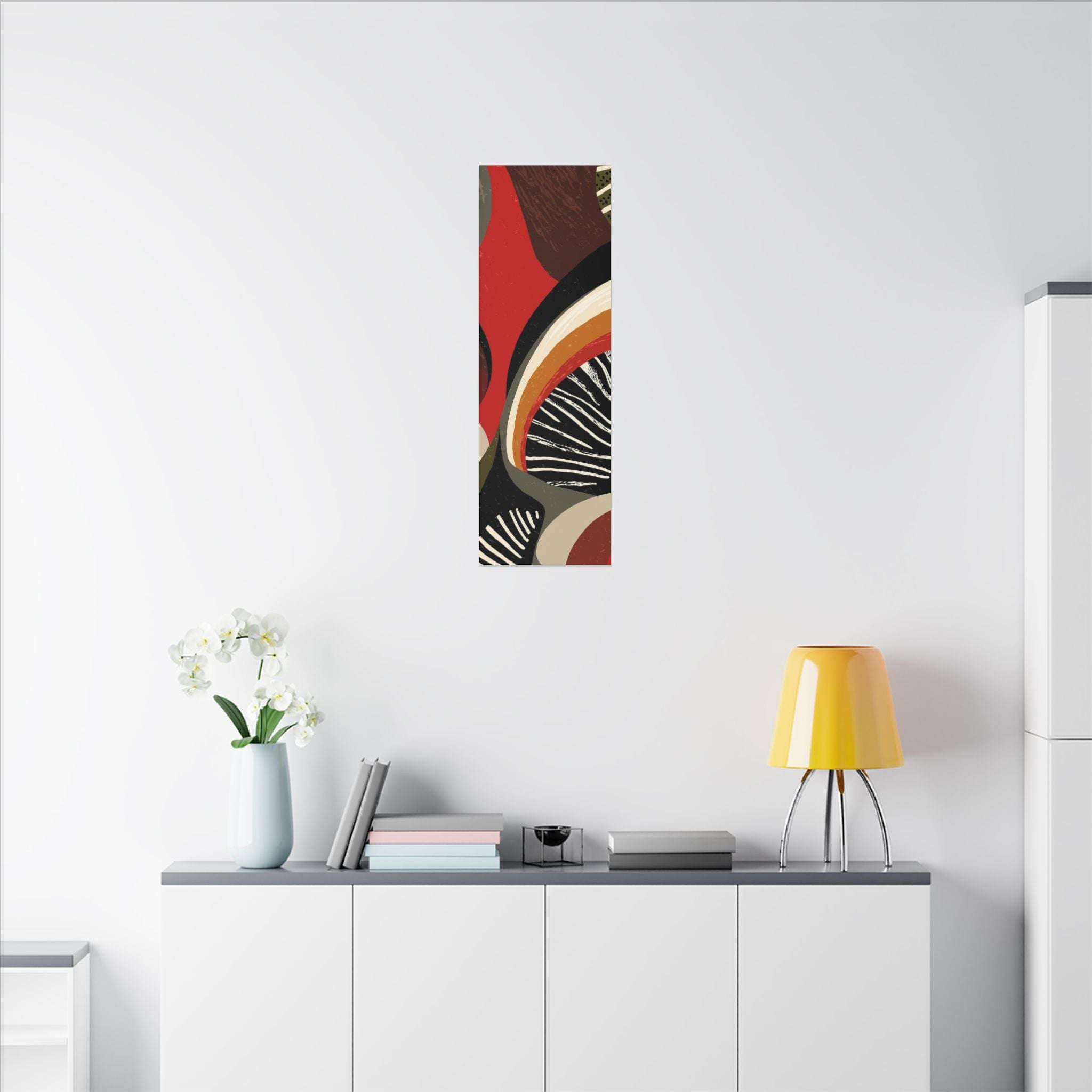 Harmonic Convergence: Organic Geometry, Mid-Century Modern Abstract, Earthy Palette Composition   |   Custom Orders Accepted