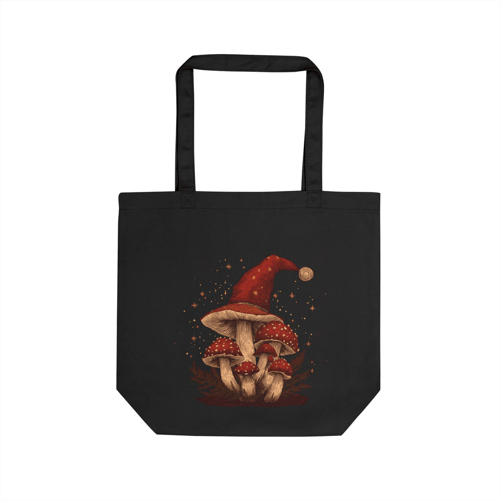 Whimsical Mushroom Christmas Eco Tote Bag   | Magic Mushroom Gift , Gift for Stoners