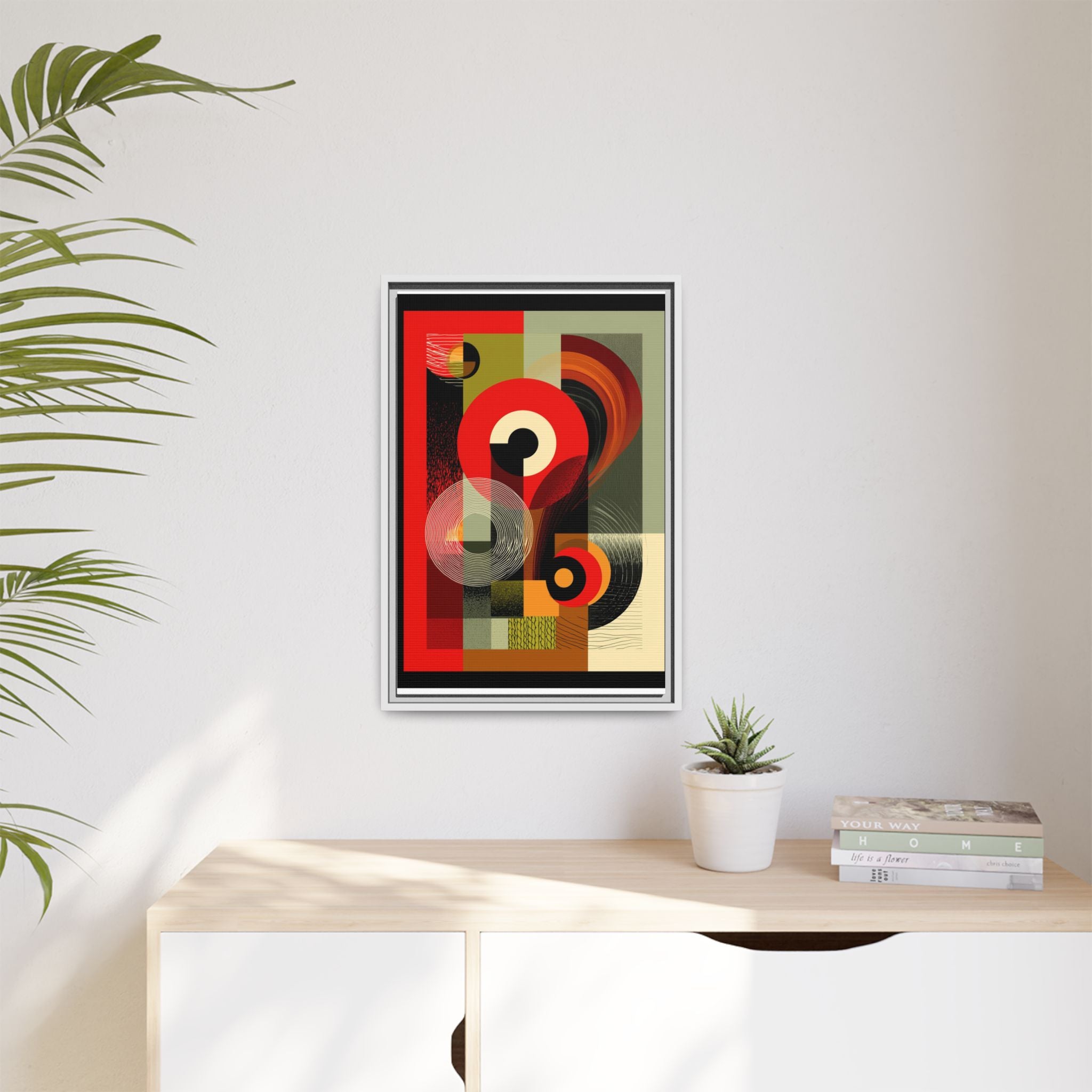 Chromatic Geometrics: Abstract Constructivist Composition, Modernist Color Blocking, Layered Circular Forms   |   Custom Orders Accepted