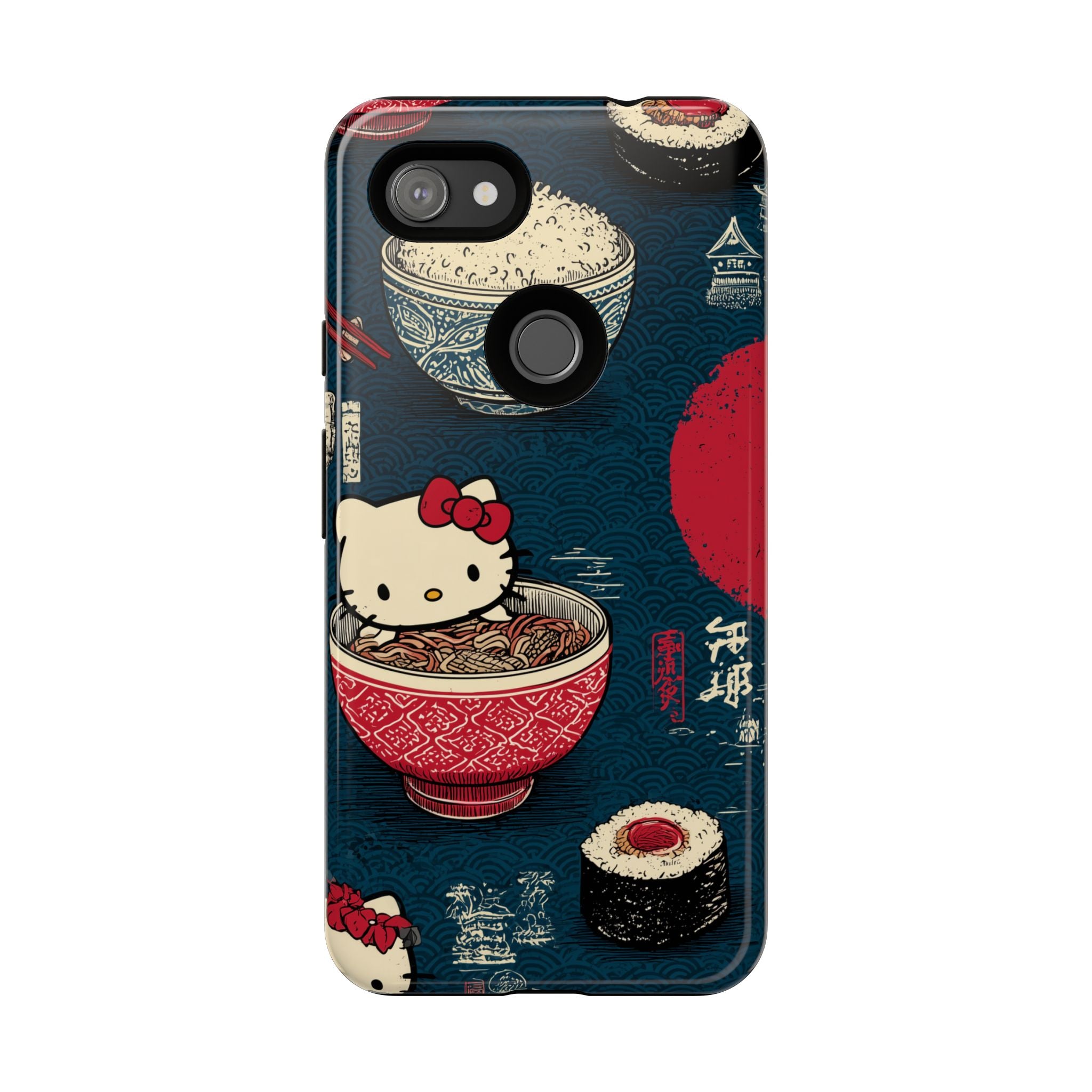 Japanese Kitty Sushi Vibrant Phone Case - Tough Case | Funky, Colorful, Unique Design for Gift, Accessory, Protection, Trendy