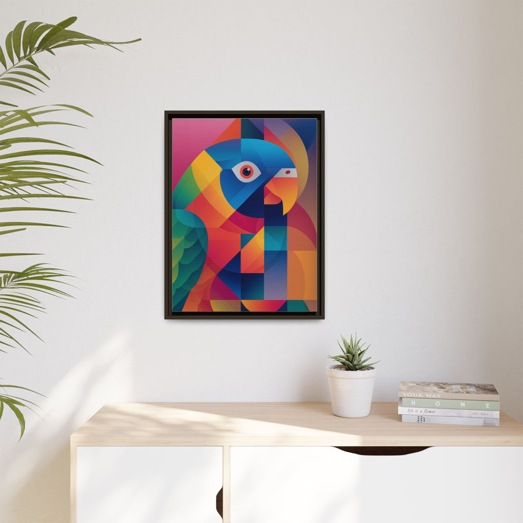 Prismatic Parrot: Cubist Deconstruction, Geometric Color Explosion   |  Personalized & Custom Orders Available