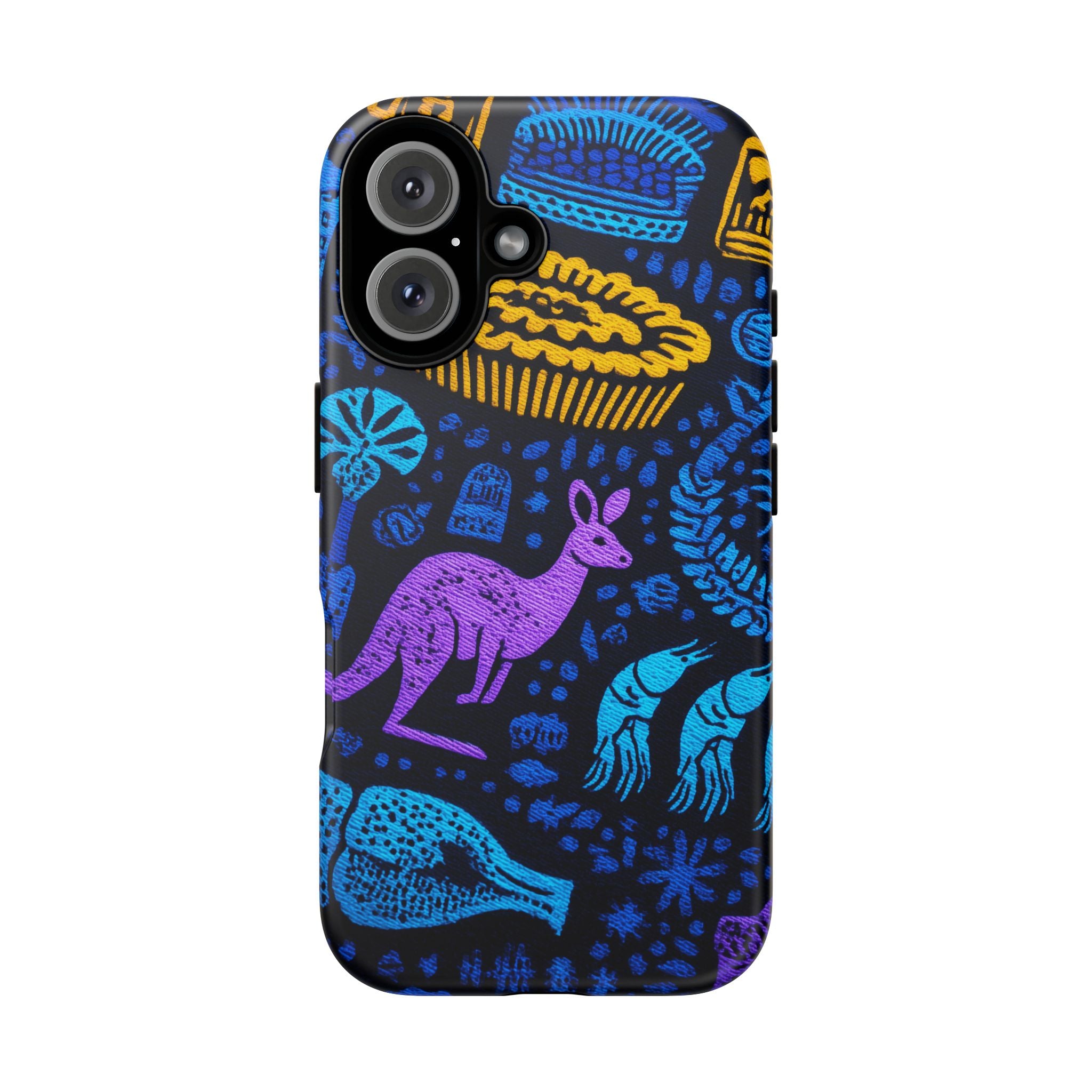Australian-themed iPhone Case, Tough Phone Cover, Unique Gift for Travelers, Cute Animal Design, Festival & Holiday Accessory